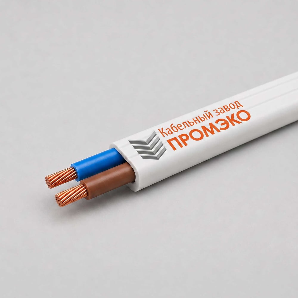 Изображение товара Провод ШВВП 2х 0,5 (бухта 50 м) ГОСТ Промэко kz8102000550