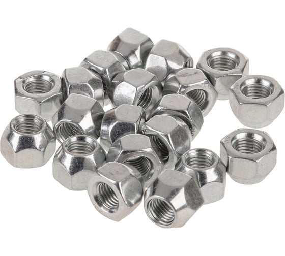 Изображение товара Гайка конус M12x1.50, открытая 16 мм, ключ 21 мм, цинк 029, 20 шт SKYWAY S10602029