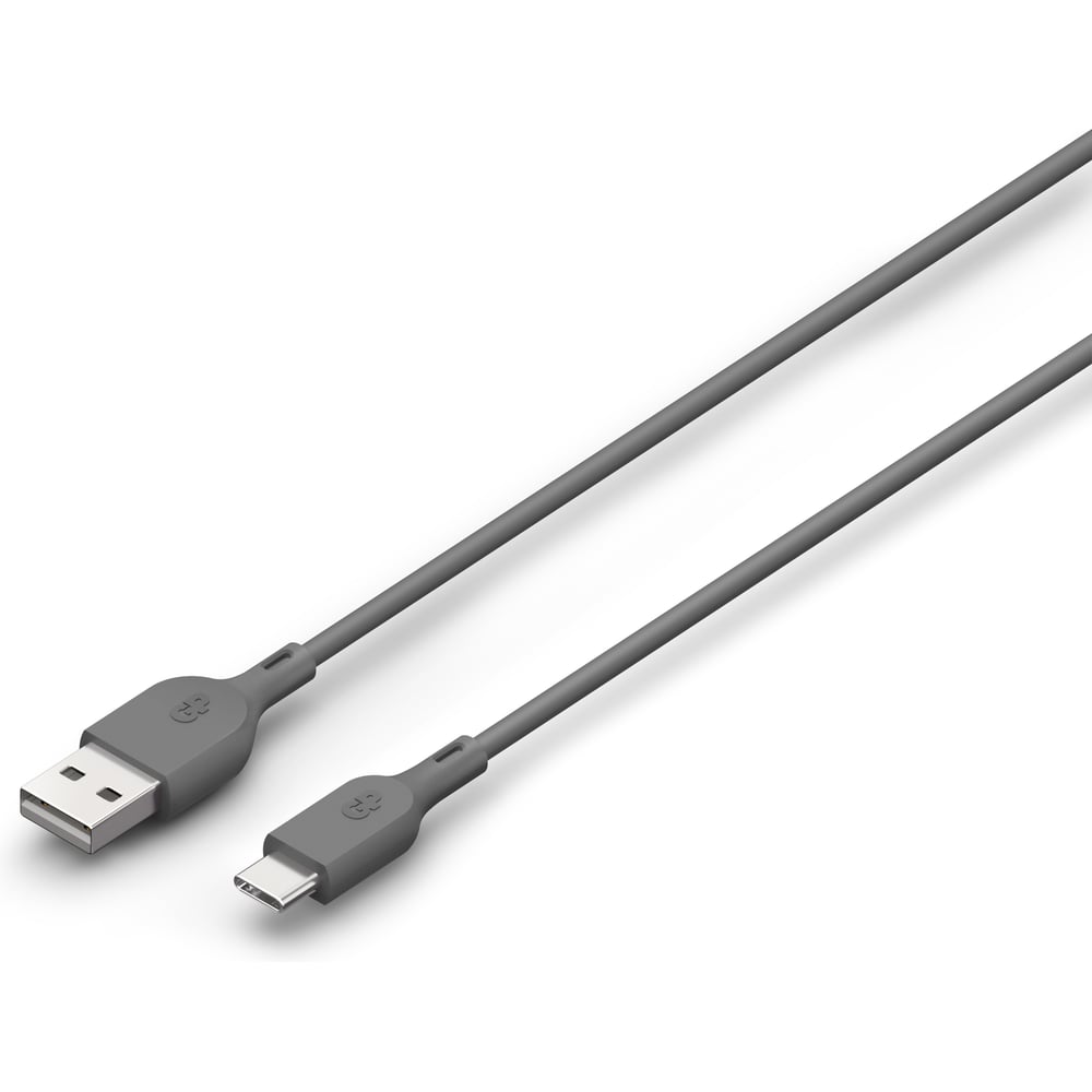 Кабель GP USB A, USB C CC1NGR-2CRSPNN1, 1 м, 18 Вт, поддержка быстрой зарядки 21938