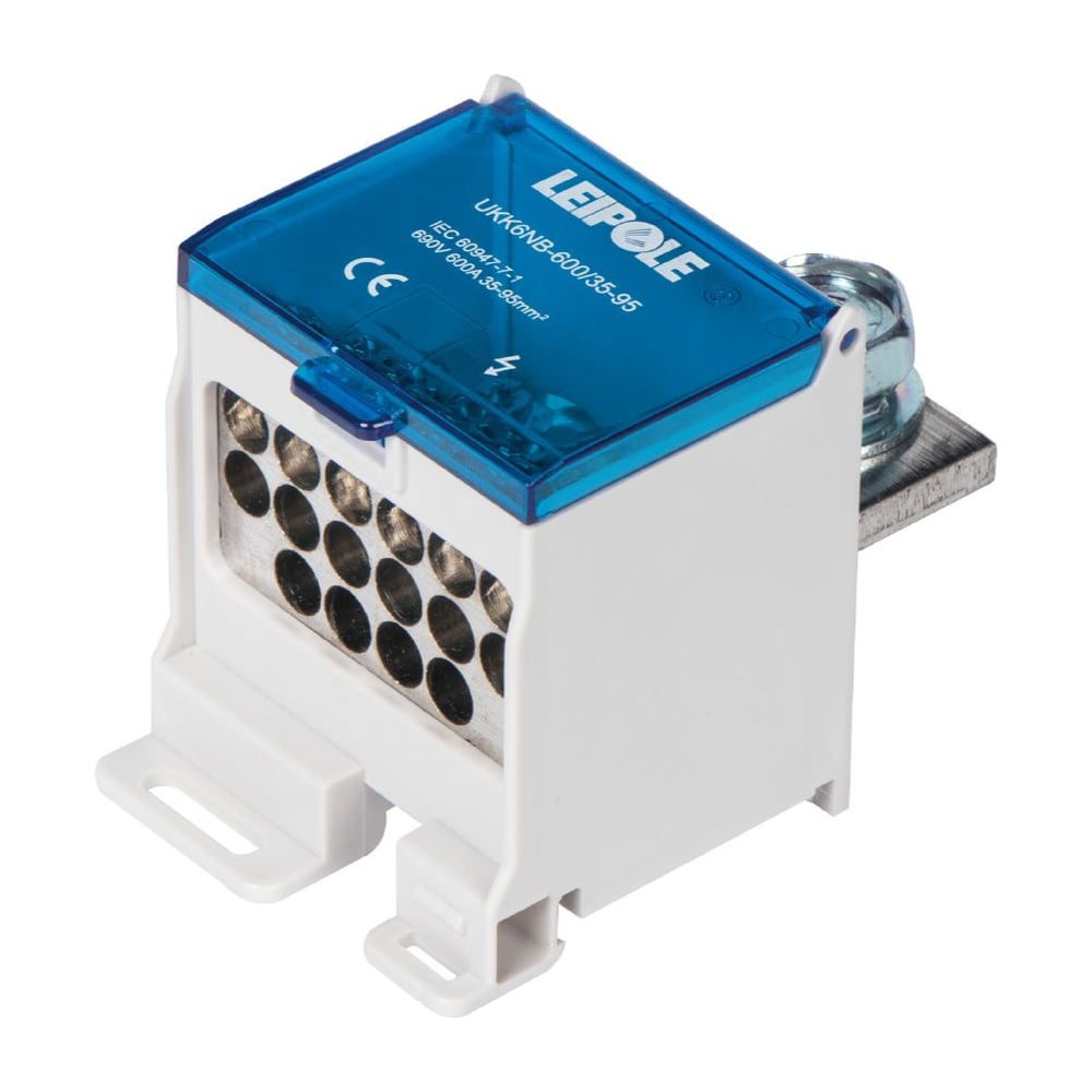 Распределительный блок (коробка) Leipole 600А 690В на DIN-рейку UKK6NB-600/35-95/16x16 5012.123