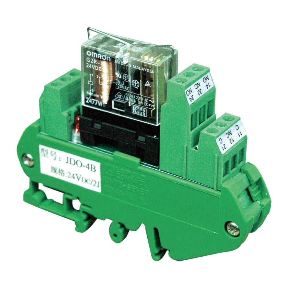 Изображение товара Вставное реле Leipole 24VDC/1J JDO-4B (10 шт в упак) 7010.010
