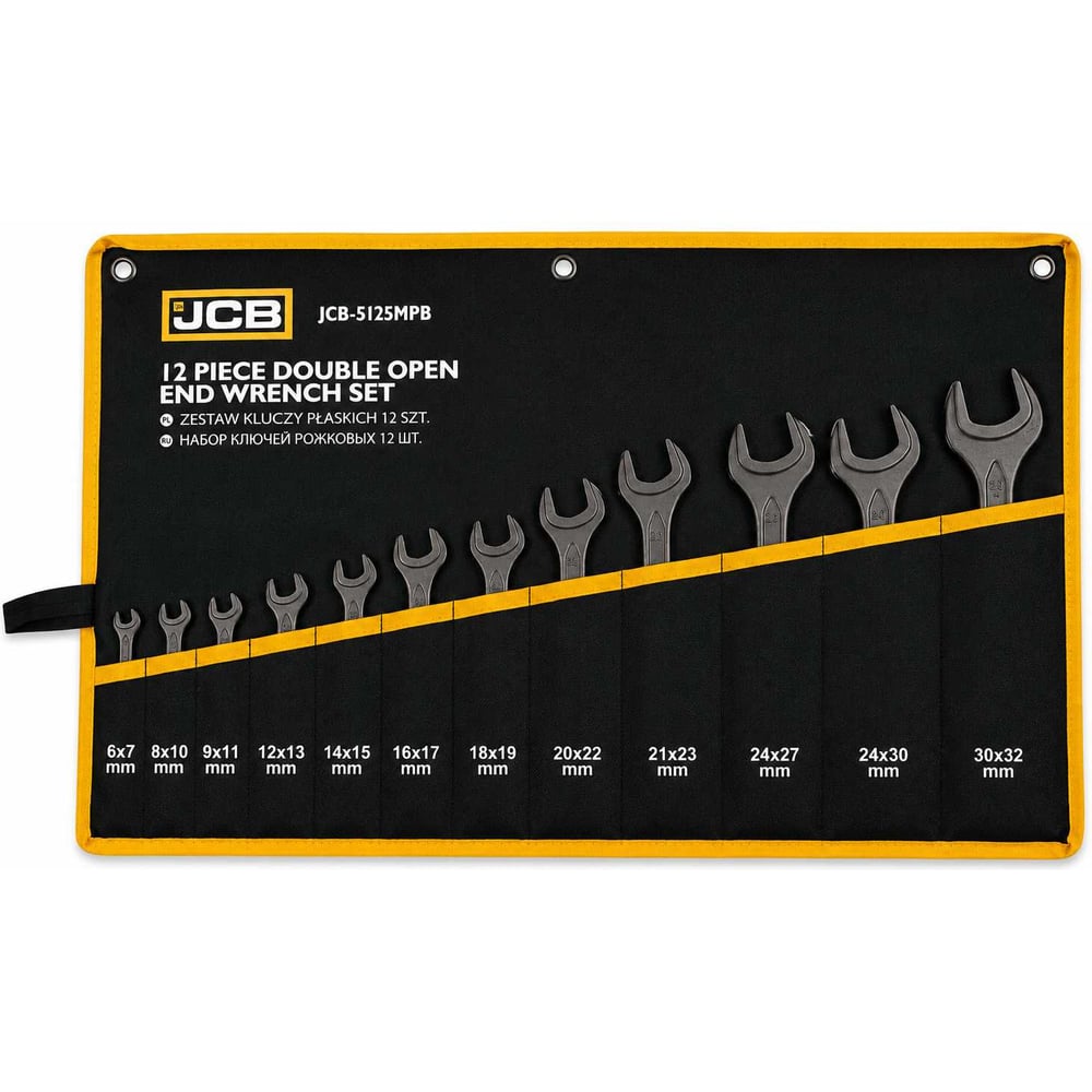 Изображение товара Набор ключей рожковых JCB 12пр. JCB-5125MPB(66697)