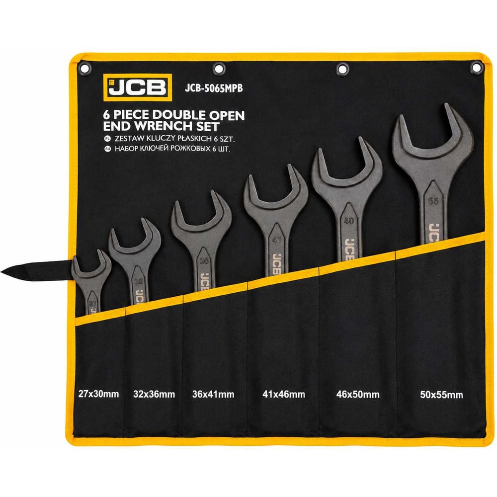 Изображение товара Набор ключей рожковых JCB 6пр. JCB-5065MPB(66693)