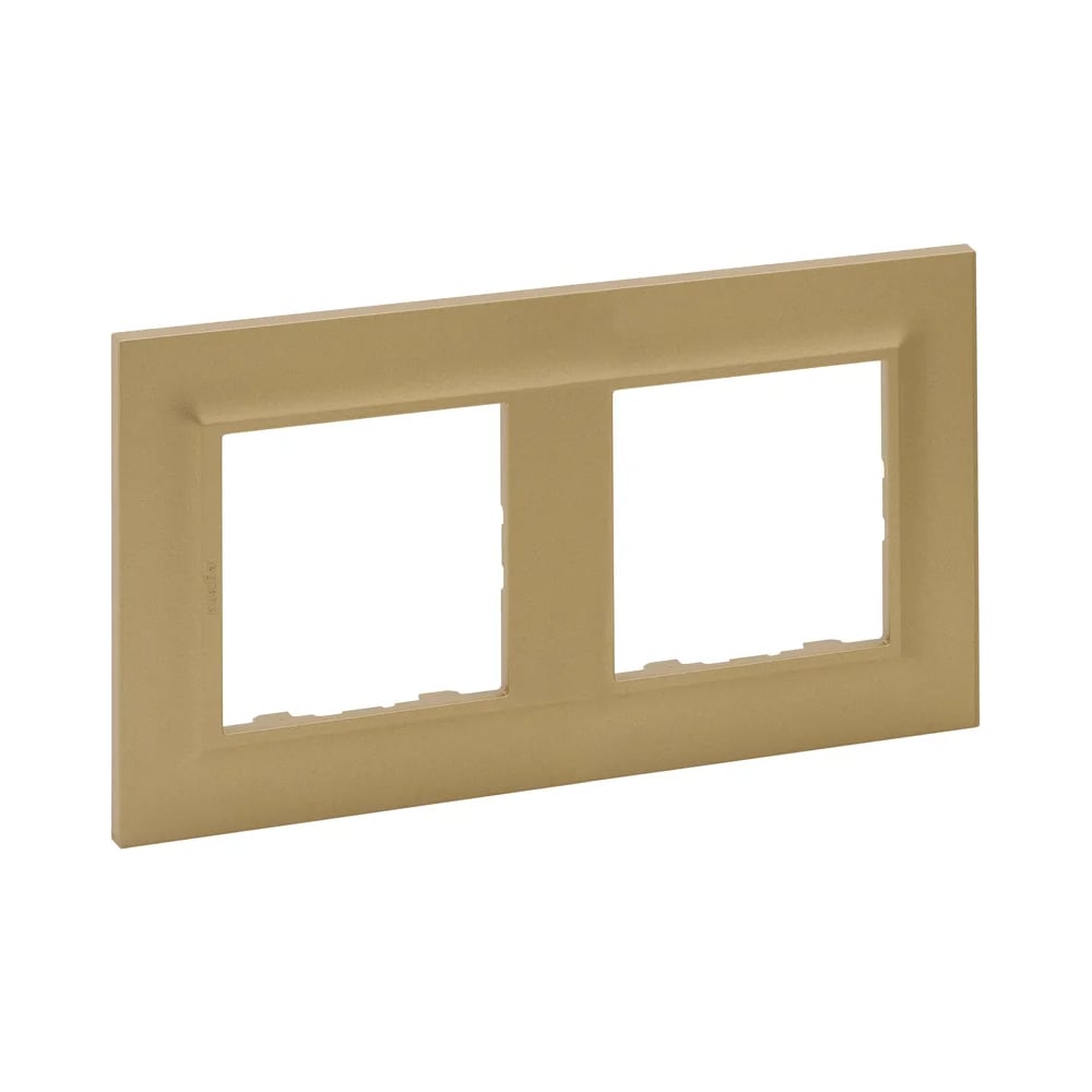 Рамка Legrand STRUCTURA 2-местная, золото 764117
