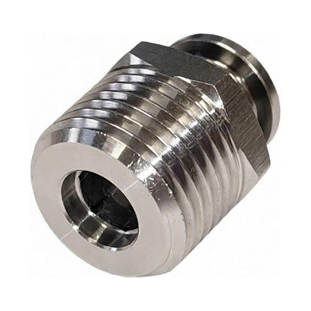 Фитинг цанговый прямой TITAN LOCK, 16 мм, наруж. резьба 1/2, нерж.сталь, тип PC, TLP-PC16-04SS