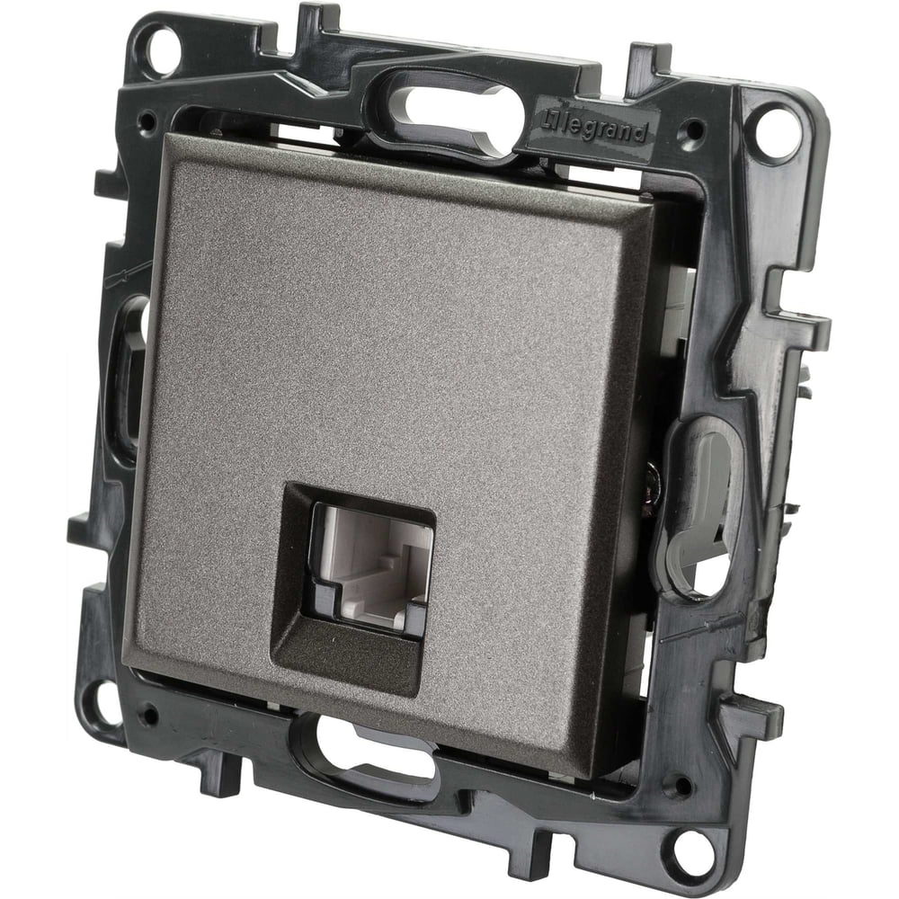 Розетка телефонная Legrand STRUCTURA RJ11, магнезиум 764293
