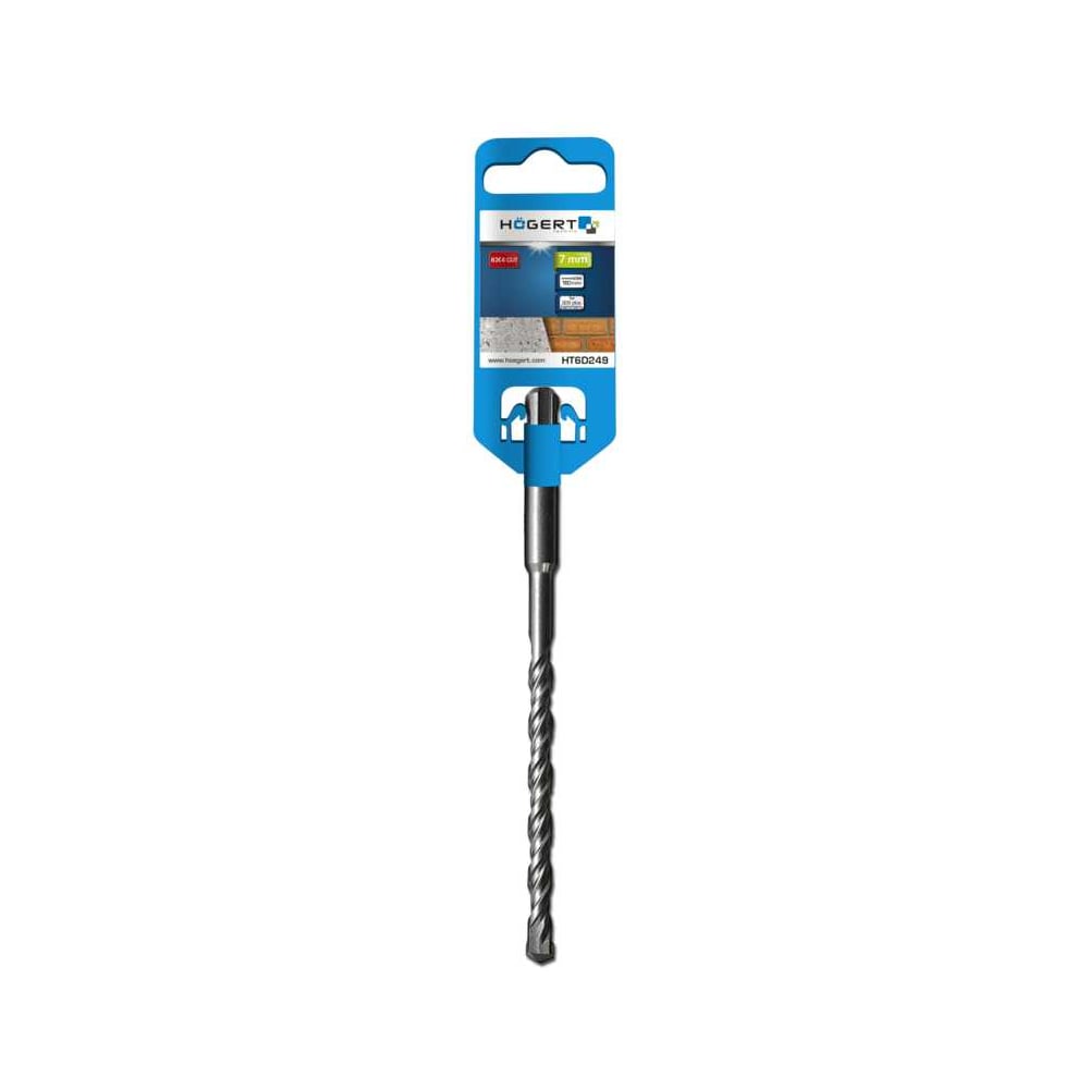 Сверло по бетону HOEGERT TECHNIK SDS+ 12 x 310 mm HT6D221