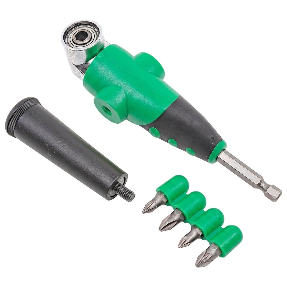 Адаптер-переходник угловой Rockforce под шуруповерт 1/4 RF-04631(68699)