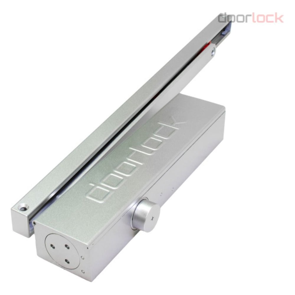 Изображение товара Доводчик DOORLOCK DL300S/N/G BC DA HO EN3-5 со скользящей тягой серебристый, монтаж с противоположной петлям стороны, с регулируемыми функциями 77322 Изображение товара Доводчик DOORLOCK DL300S/N/G BC DA HO EN3-5 со скользящей тягой серебристый, монтаж с противоположной петлям стороны, с регулируемыми функциями 77322