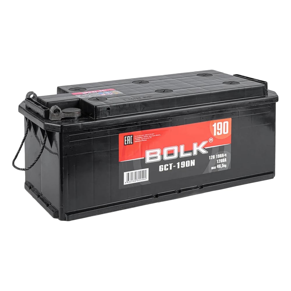 Изображение товара Аккумулятор BOLK Standart 190 А/ч R+(4) 514x218x210 B EN 1200 А BK 190-3-L-K Изображение товара Аккумулятор BOLK Standart 190 А/ч R+(4) 514x218x210 B EN 1200 А BK 190-3-L-K