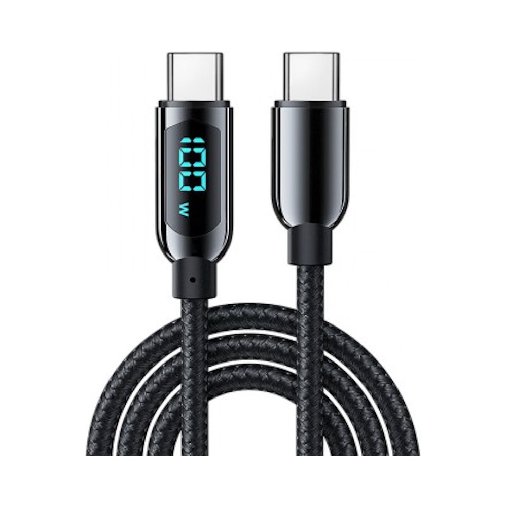 Кабель KS-is USB-C USB-C (KS-580) LED KS-580B-2