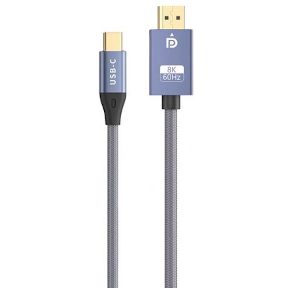 Кабель адаптер двунаправленный KS-is USB-C M DisplayPort 1.4 M () 1.8м премиум KS-536PB