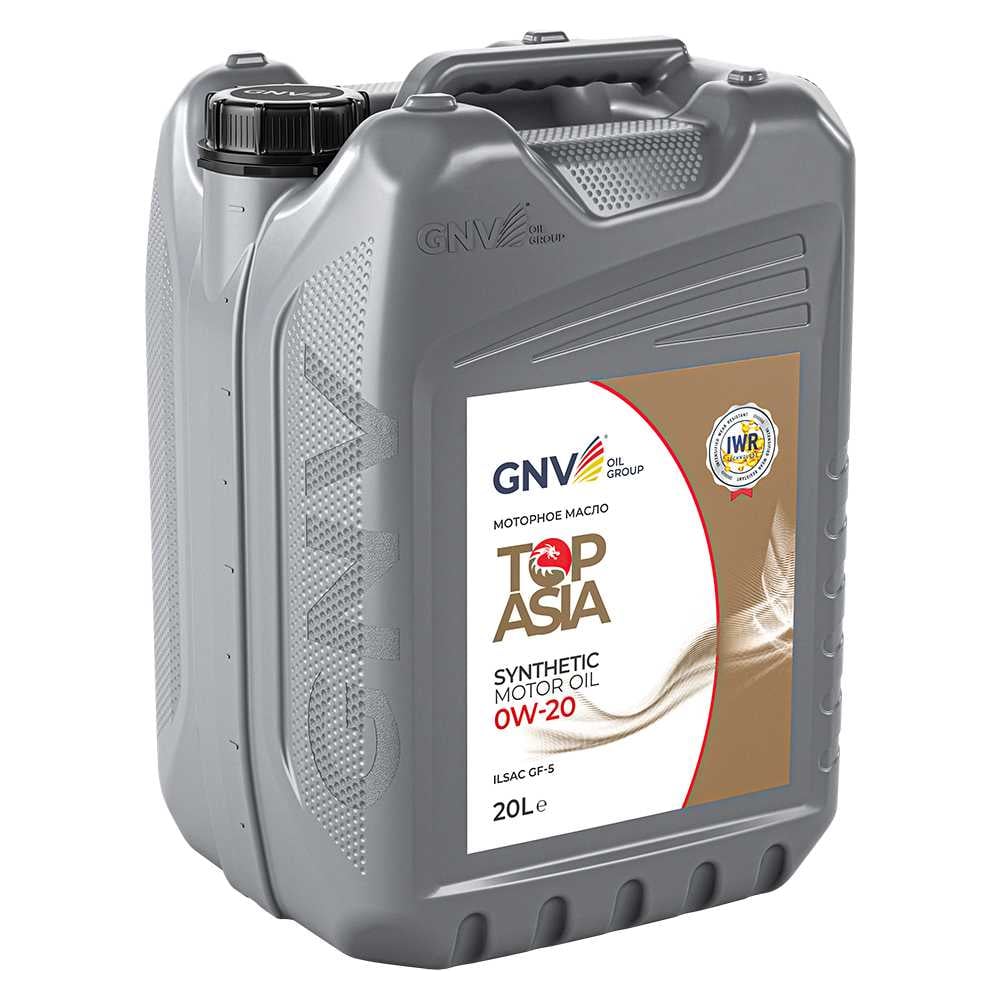 Изображение товара Масло моторное GNV Top Asia 0W-20 Synthetic API SP ILSAC GF-6A, 20 л GTA1011884020010020020