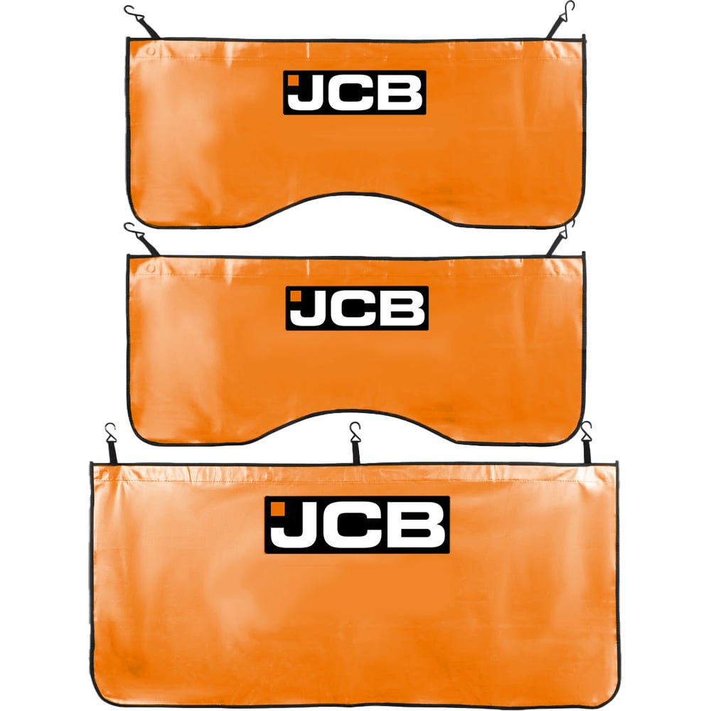 Накидки ПВХ защитные JCB для а/м с магнитным креплением, комплект 3шт. (1100х450мм-2шт., 1350х600мм-1шт.) JCB-88801(66645)