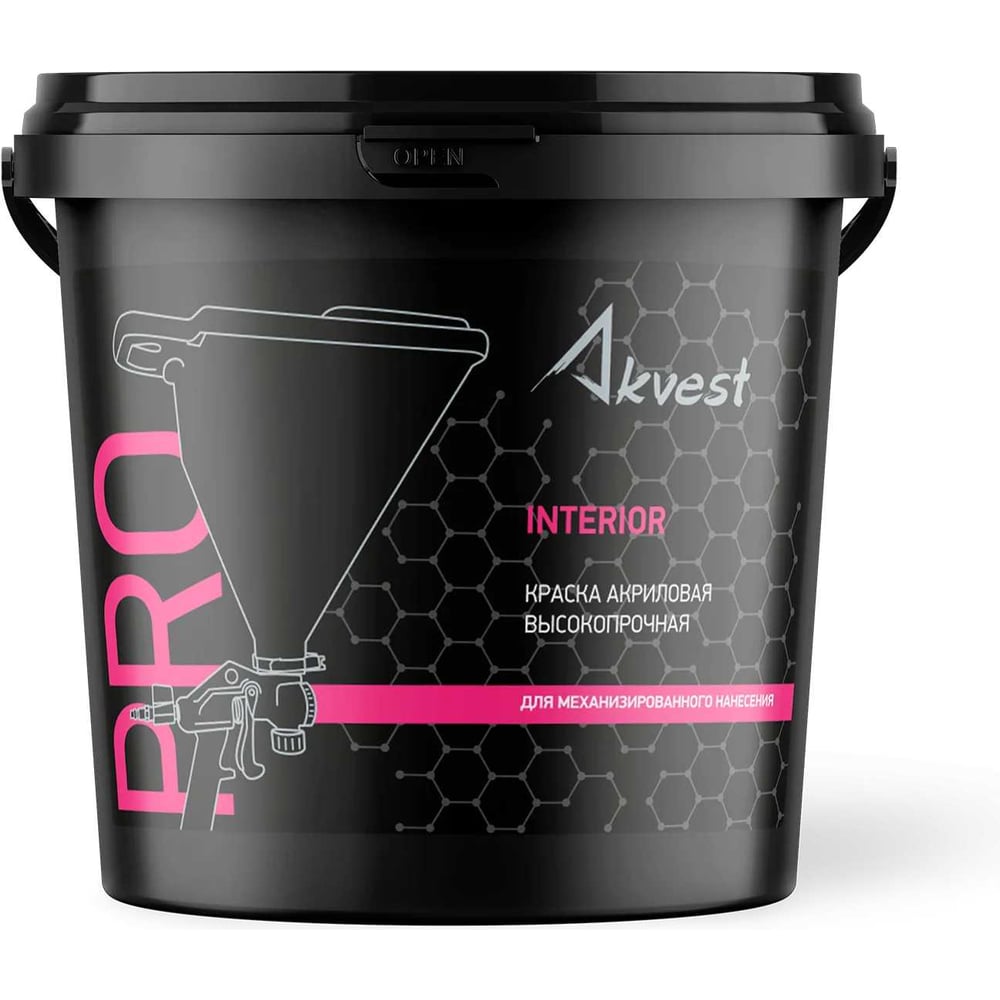 Изображение товара Интерьерная акриловая краска Akvest PRO INTERIOR 7 кг 111116-00001 Изображение товара Интерьерная акриловая краска Akvest PRO INTERIOR 7 кг 111116-00001