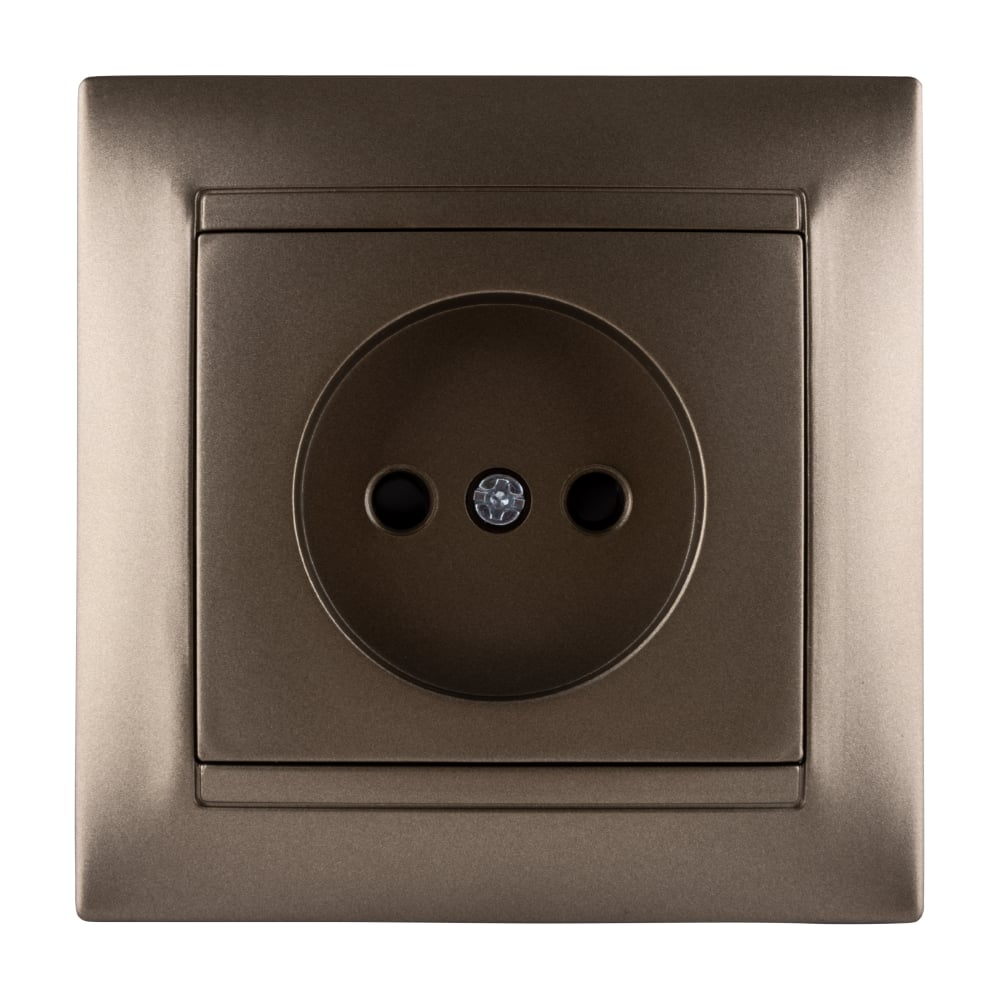 Изображение товара Розетка TDM ELECTRIC 2П 10А 250В с защитными шторками, бронза