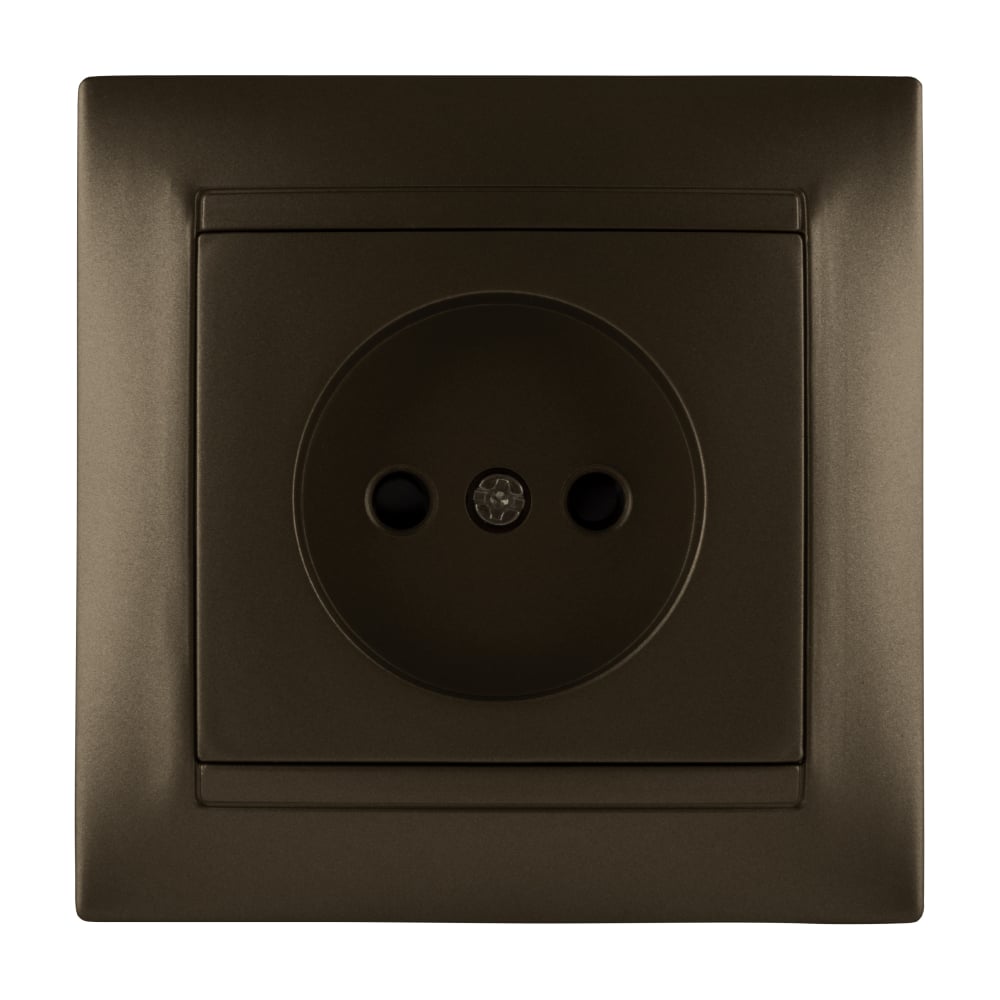 Розетка с защитной шторкой 10А 250В бронза серия "Лама" TDM ELECTRIC SQ1815-0710
