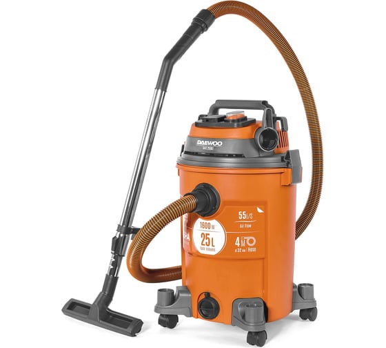 Изображение товара Строительный пылесос  с шлангом DAEWOO 4 м DAVC 2516S