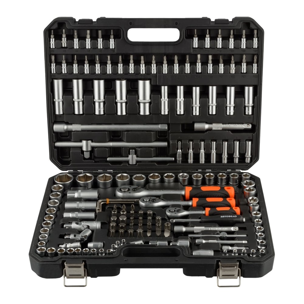 Изображение товара Набор инструмента Автоdело 151пр, 1/2DR 3/8DR 1/4DR 39915 17457
