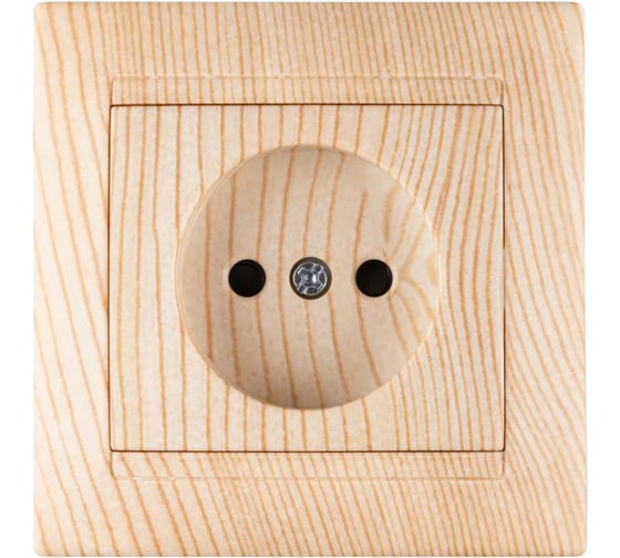 Изображение товара Розетка TDM ELECTRIC 2П 10А 250В с защитными шторками, сосна Лама SQ1815-0310