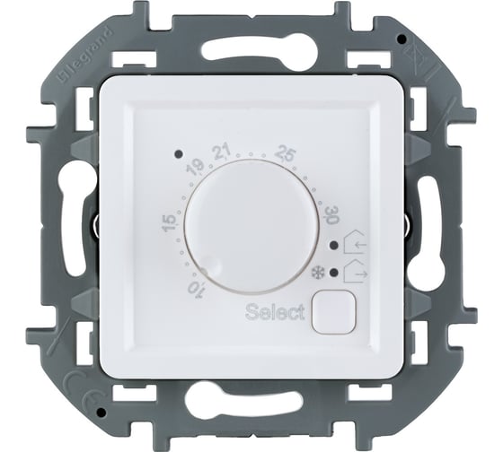 Изображение товара Терморегулятор для тёплого пола Legrand Inspiria с внешним датчиком в комплекте 16А 230В белый 673810