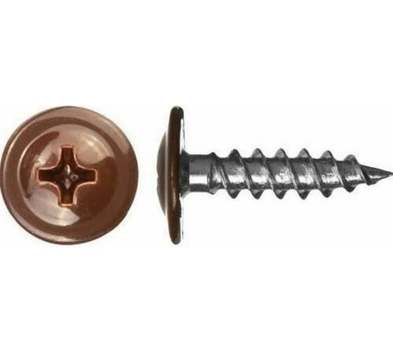 Изображение товара Саморез Daxmer ПШ 4,2x16 с прессшайбой острый RAL 8017 1000 шт. 00000308373