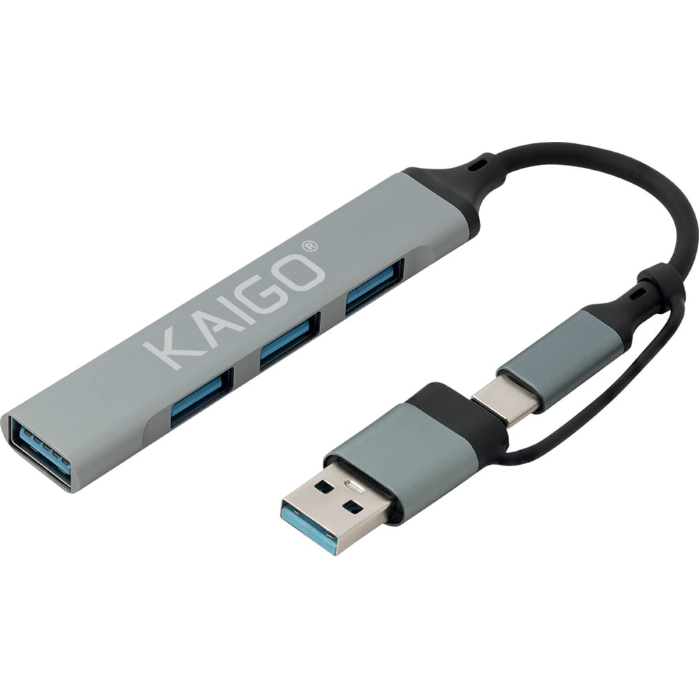 Изображение товара Мультифункциональный хаб-разветвитель Kaigo KG-088C Type-C 3.2, высокоскорост. 4в1+USB адаптер, 3xUSB 2.0, 1xUSB 3.2 Gen1, , 355065 Изображение товара Мультифункциональный хаб-разветвитель Kaigo KG-088C Type-C 3.2, высокоскорост. 4в1+USB адаптер, 3xUSB 2.0, 1xUSB 3.2 Gen1, , 355065