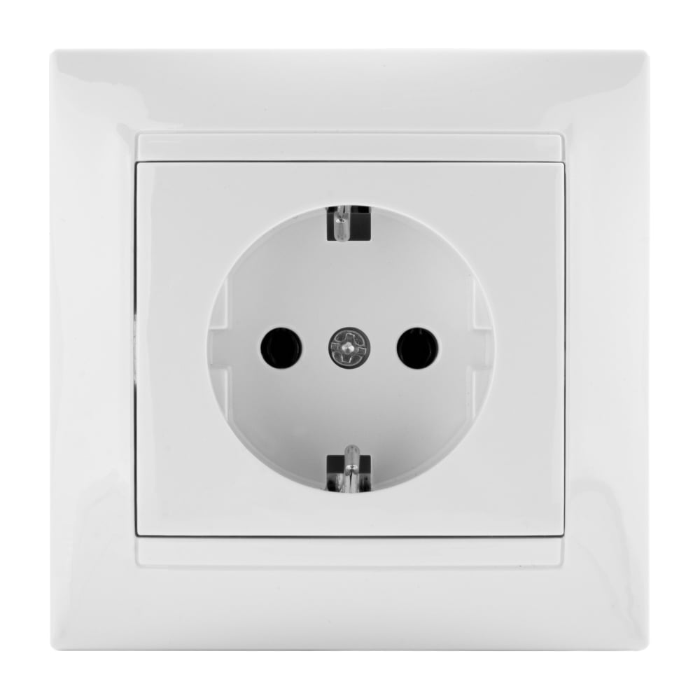 Изображение товара Розетка TDM ELECTRIC 2П+З 16А 250В белая Лама SQ1815-0023