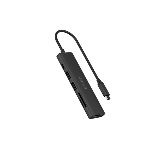 Изображение товара Разветвитель A4TECH USB-C DST-60C 2 порта серый 1909752