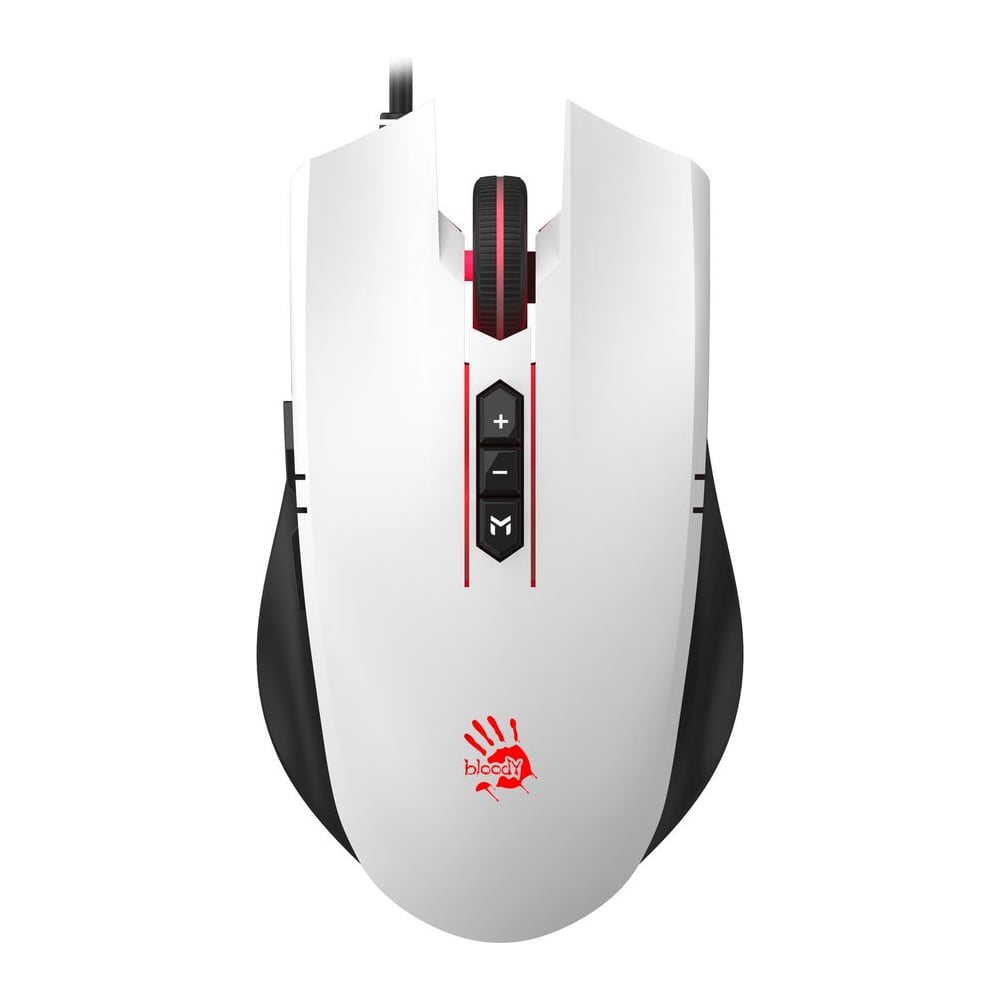 Изображение товара Мышь A4TECH Bloody ES7 белый оптическая 6000dpi USB 8but (ES7 PANDA WHITE) 2076749