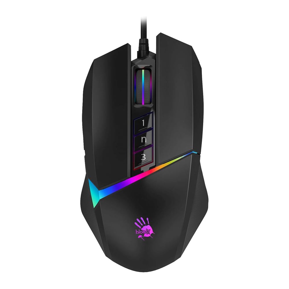 Изображение товара Мышь A4TECH Bloody W60 Max черный оптическая 10000dpi USB 7but (W60 MAX STONE BLACK) 1381020 Изображение товара Мышь A4TECH Bloody W60 Max черный оптическая 10000dpi USB 7but (W60 MAX STONE BLACK) 1381020