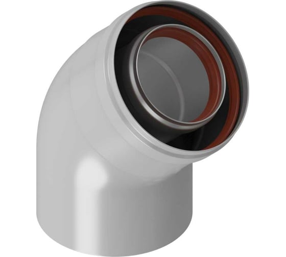 Изображение товара Промежуточное колено KRATS 45 гр., 80/125 CW8-45