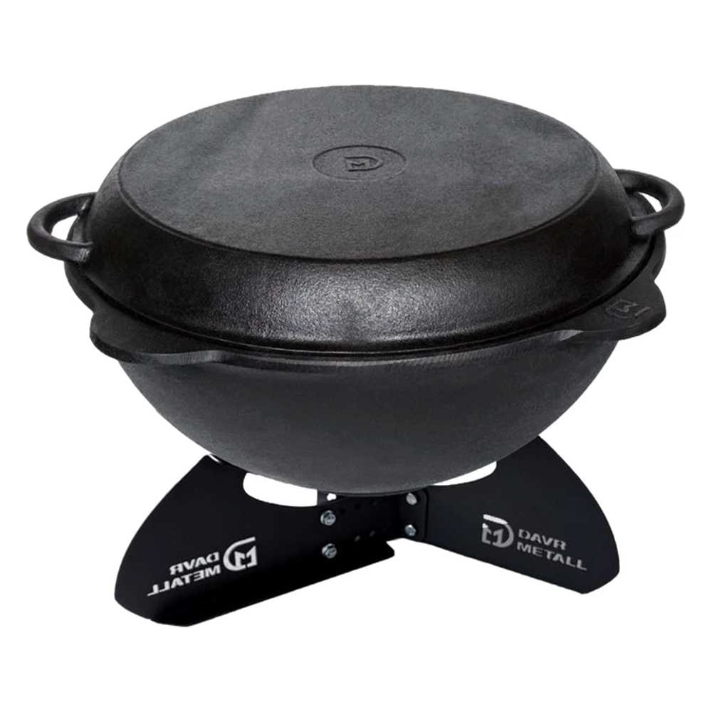 Изображение товара Davr Metall Казан 8 л с крышкой сковородкой и подставкой (плоское дно) чугунный узбекский казан8(плоск)+крыш(сков)8л+подставка(Казан) Изображение товара Davr Metall Казан 8 л с крышкой сковородкой и подставкой (плоское дно) чугунный узбекский казан8(плоск)+крыш(сков)8л+подставка(Казан)