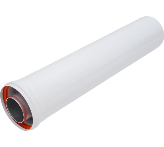 Изображение товара Удлинитель дымохода KRATS коаксиальный, раструбн. 60/100 L 500 Y-05M