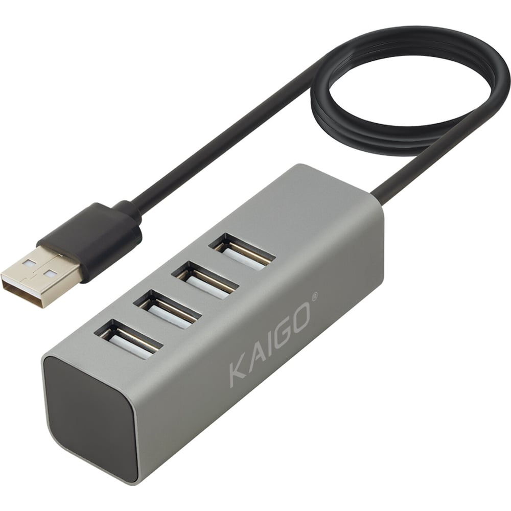 Изображение товара Мультифункциональный хаб-разветвитель Kaigo KG-119 USB 2.0, 4в1, 4xUSB 2.0, кабель 80 см, , 355066 Изображение товара Мультифункциональный хаб-разветвитель Kaigo KG-119 USB 2.0, 4в1, 4xUSB 2.0, кабель 80 см, , 355066