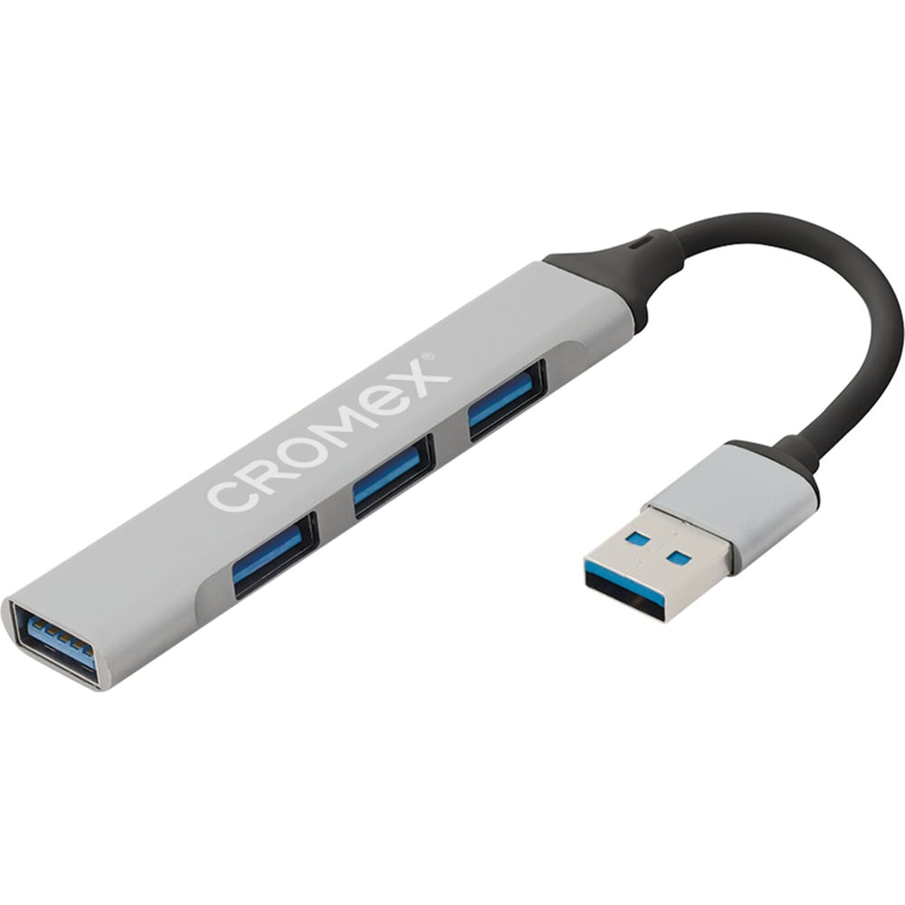 Изображение товара Мультифункциональный хаб-разветвитель Cromex CRX-087 USB 2.0, 4в1, 4xUSB 2.0, , 355064