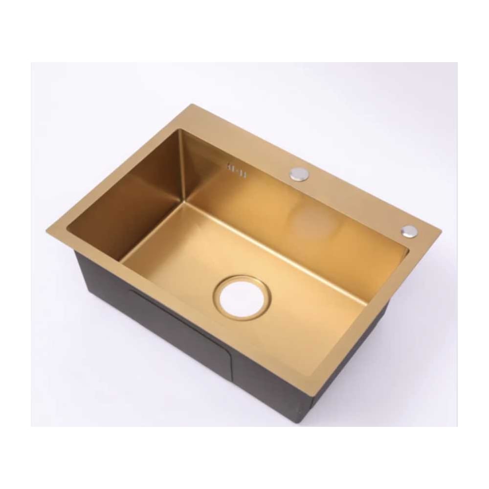 Изображение товара Мойка для кухни из нержавеющей стали WeissgauffWKS5050-2GoldNano 442384 Изображение товара Мойка для кухни из нержавеющей стали WeissgauffWKS5050-2GoldNano 442384