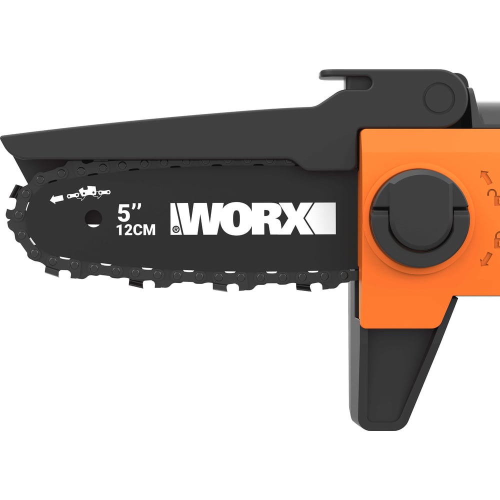 Пила аккумуляторная WORX 20В, 12см, 2Ач х1, ЗУ 2А, коробка WG326E