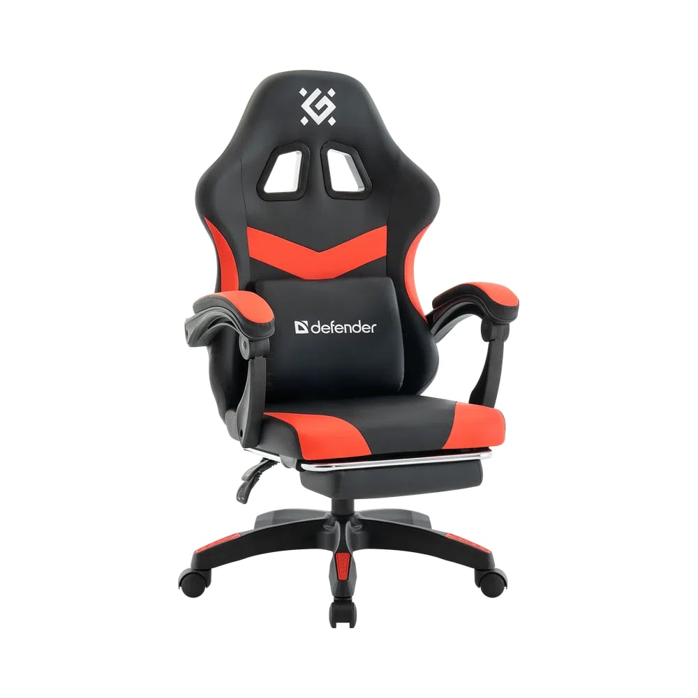 Изображение товара Кресло игровое DEFENDER Runa PRO черный/красный, PU, класс 2, подножка 64812 Изображение товара Кресло игровое DEFENDER Runa PRO черный/красный, PU, класс 2, подножка 64812