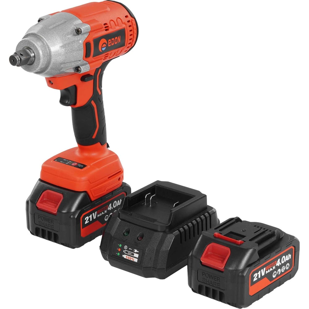 Изображение товара Гайковерт ударный аккумуляторный Edon UAW-21/500CBL бесщеточный 28530