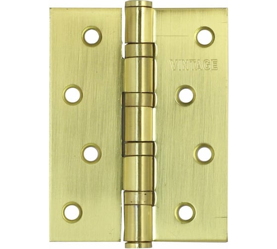 Изображение товара Универсальная петля Вантаж 100x75x3 мат. золото, 2 шт. B4-SB