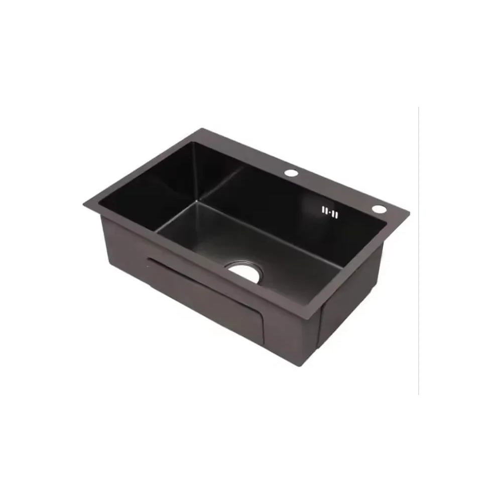 Изображение товара Мойка для кухни из нержавеющей стали Weissgauff WKS5044-2 Black Nano 442385 Изображение товара Мойка для кухни из нержавеющей стали Weissgauff WKS5044-2 Black Nano 442385