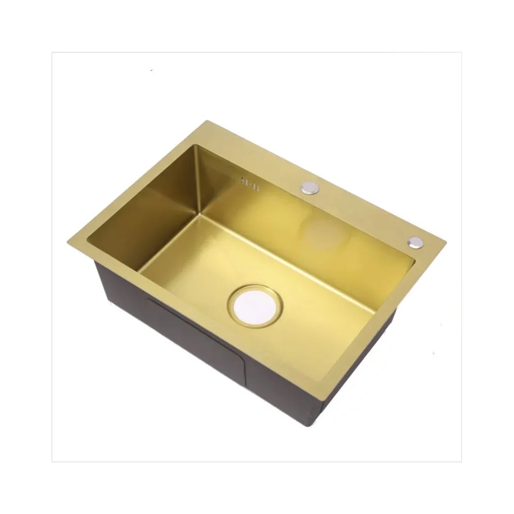 Изображение товара Мойка для кухни Weissgauff из нержавеющей стали WKS5044-2 GoldNano 442388 Изображение товара Мойка для кухни Weissgauff из нержавеющей стали WKS5044-2 GoldNano 442388