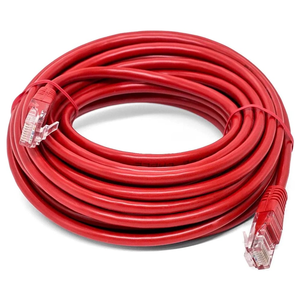 Изображение товара Filum Кабель патч-корд U/UTP 6 кат. 5м FL-PC-U6-5.0-LSZH-RD 24AWG (7х0.20 мм), чистая медь, LSZH, красный 00-01276490