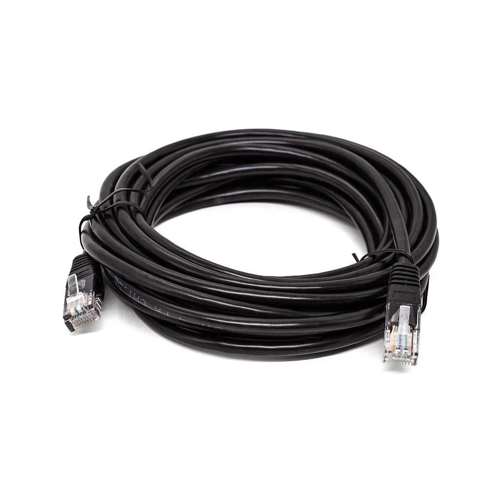 Кабель патч-корд Filum U/UTP 6 кат. 5м FL-U6-C-TPE-AN-5.0M 32AWG, чистая медь, золото 50U, TPE, черный 00-01293233