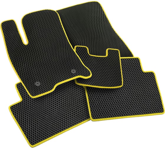 Изображение товара Коврики Vicecar ЕВА / EVA / ЭВА для Toyota Camry VI XV40 2006 - 2011 EV45008-желтый