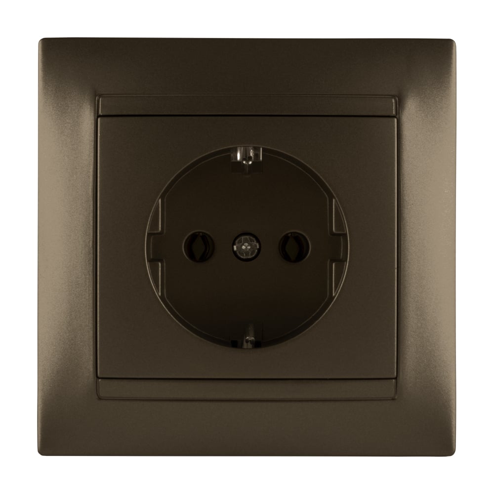 Розетка TDM ELECTRIC 2П+З 16А 250В бронза Лама SQ1815-0723