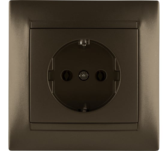 Изображение товара Розетка TDM ELECTRIC 2П+З 16А 250В бронза Лама SQ1815-0723