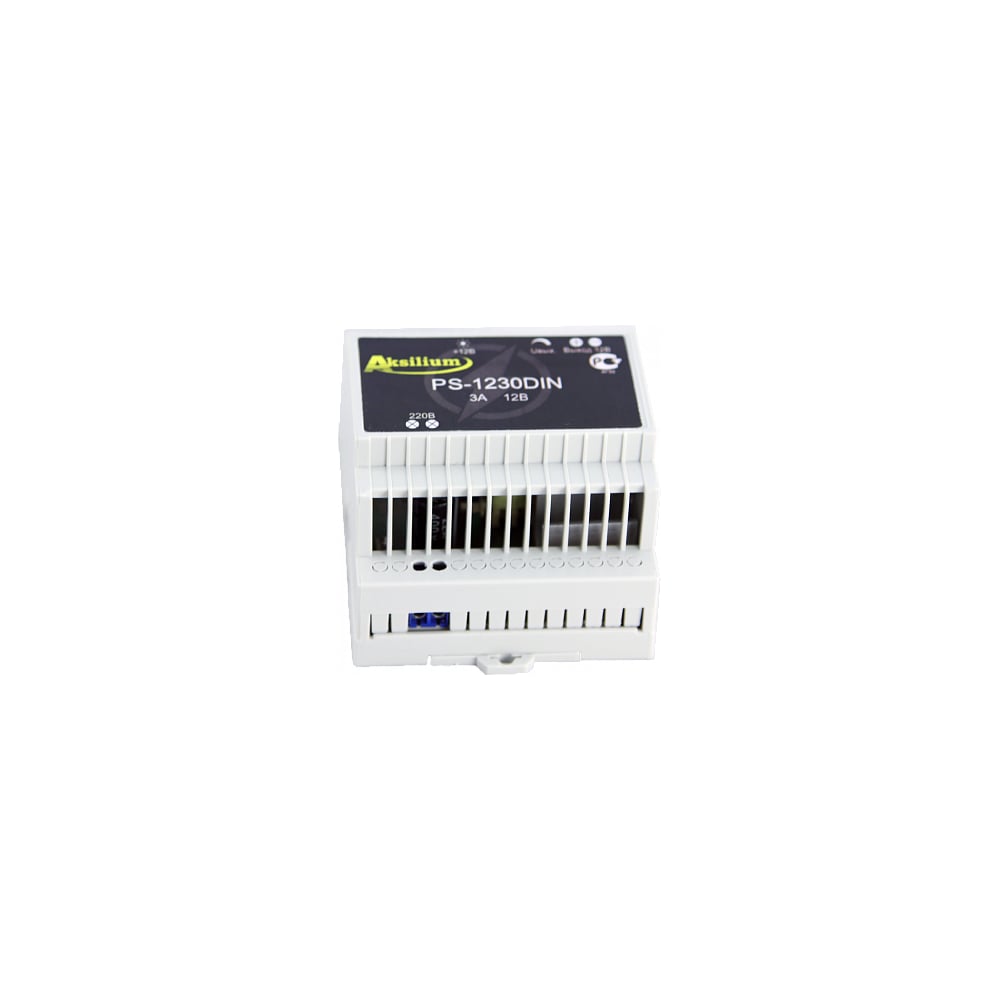 Изображение товара Блок питания AKSILIUM PS-1230 DIN УТ000076479 Изображение товара Блок питания AKSILIUM PS-1230 DIN УТ000076479