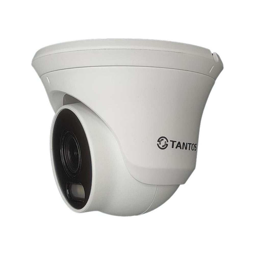 Изображение товара Уличная купольная универсальная видеокамера Tantos TSc-Ee5FN ColorView UVC (AHD, TVI, CVI, CVBS) с LED подсветкой белого цвета, пятимегапиксельная 00-00244658